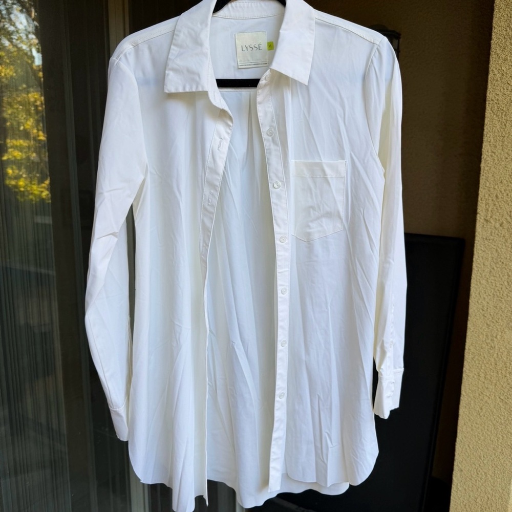 Lysse Women's Crisp White Button Down Shirt